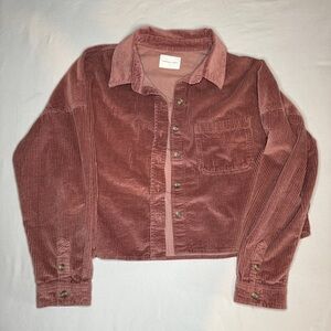American Eagle Corduroy Mauve Jacket Size Small
